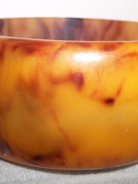 Vintage 1940's Bakelite Wide 1” Mississippi Mud Bangle Bracelet